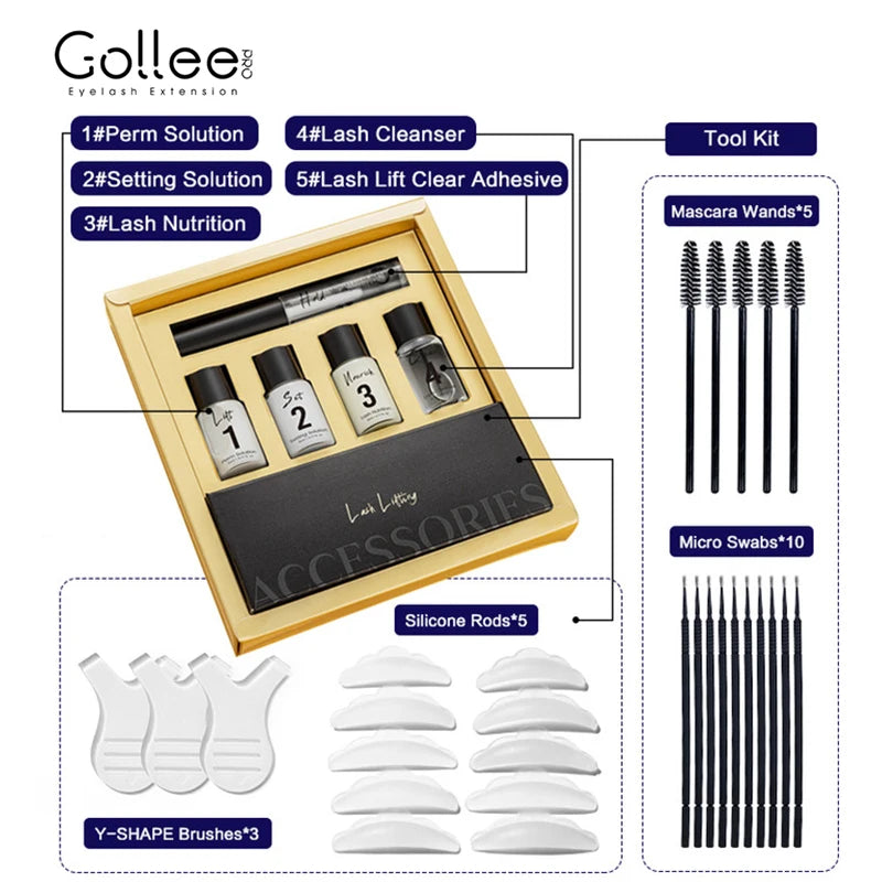 Gollee Lash and Brow Curling Kit Natural Eyelash