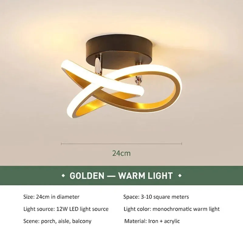 Nordic Minimalist LED Strip Corridor Ceiling Light