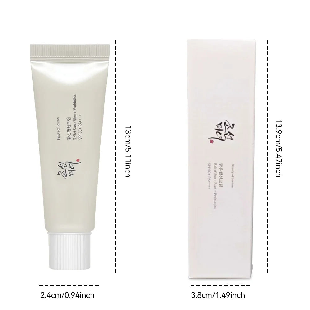 SPF50+ Sunscreen Korean Rice Probiotic Solar Blocker