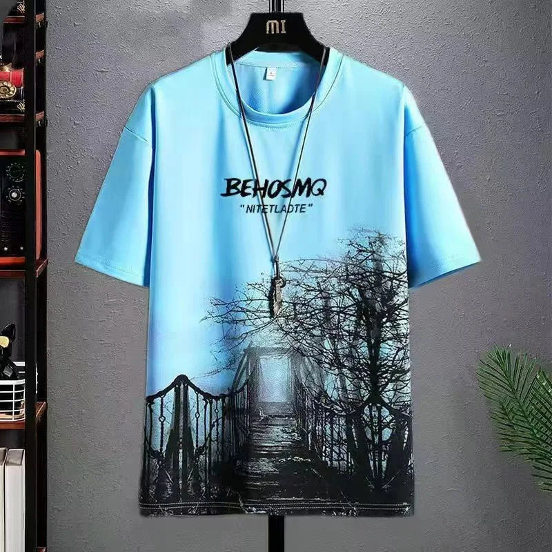 T-shirt for Men Hoodies Summer Men Clothing