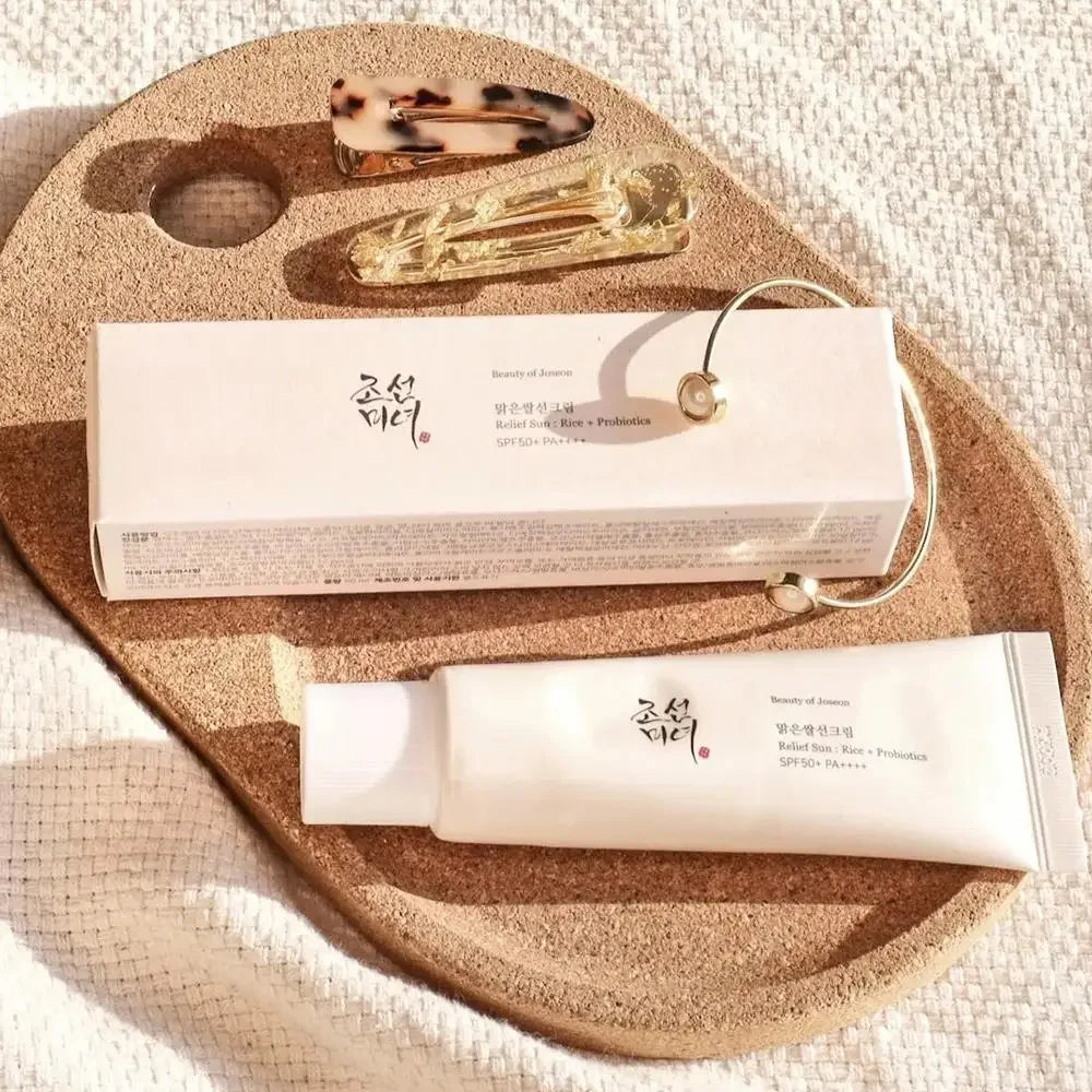 SPF50+ Sunscreen Korean Rice Probiotic Solar Blocker