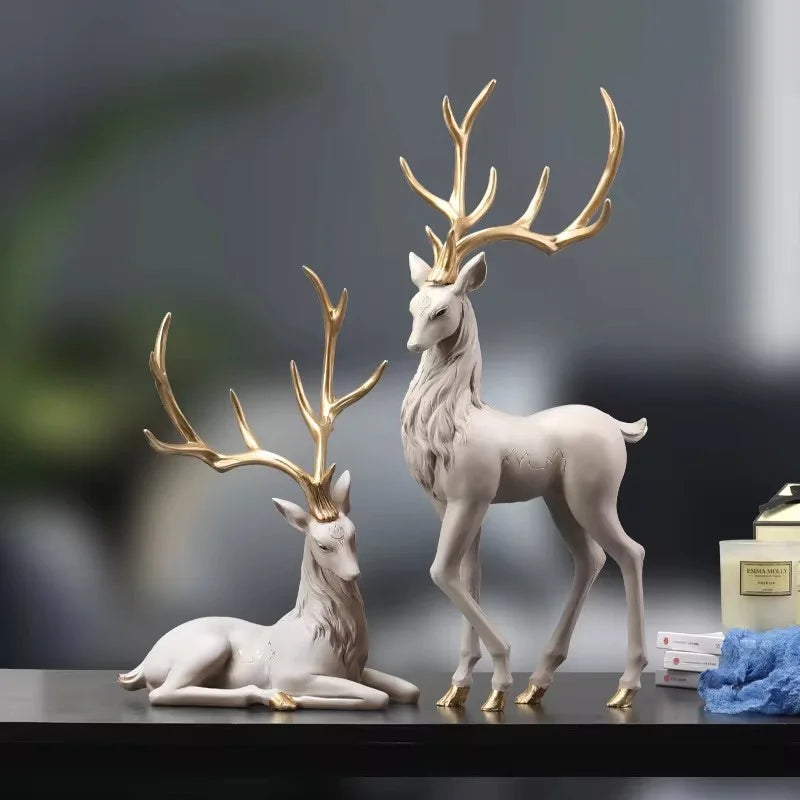 35cm High End Deer Statue Reindeer