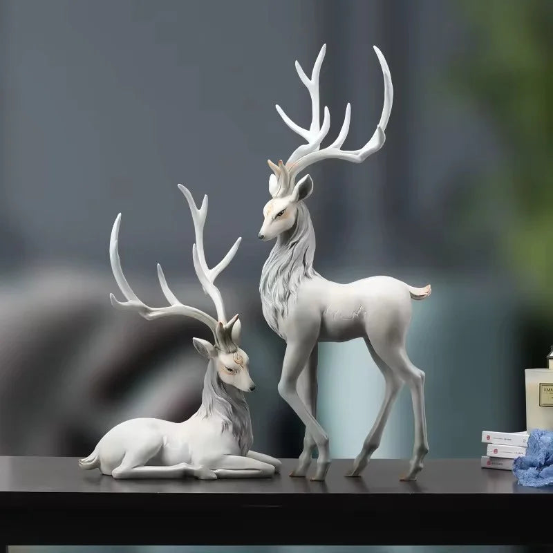 35cm High End Deer Statue Reindeer