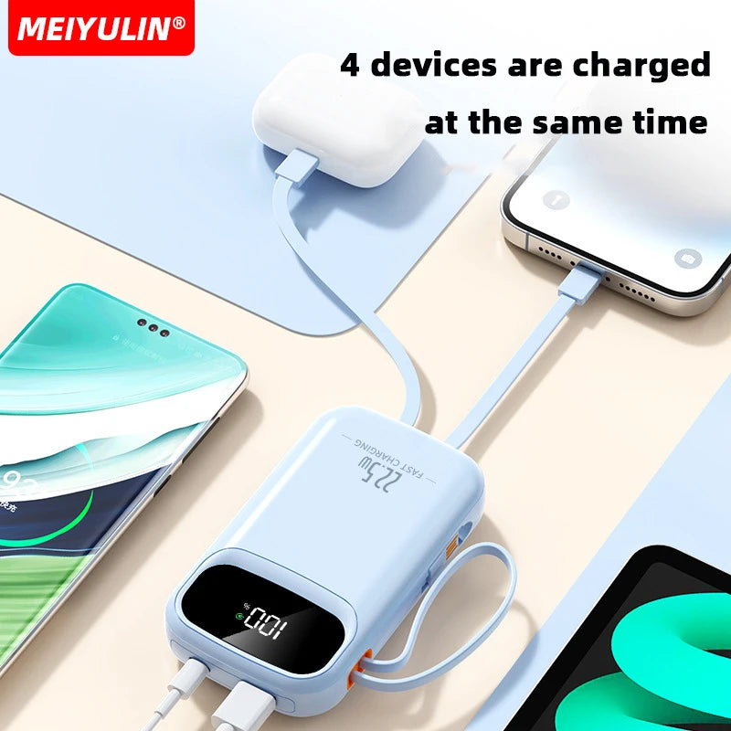 Power Bank With USB C Cable