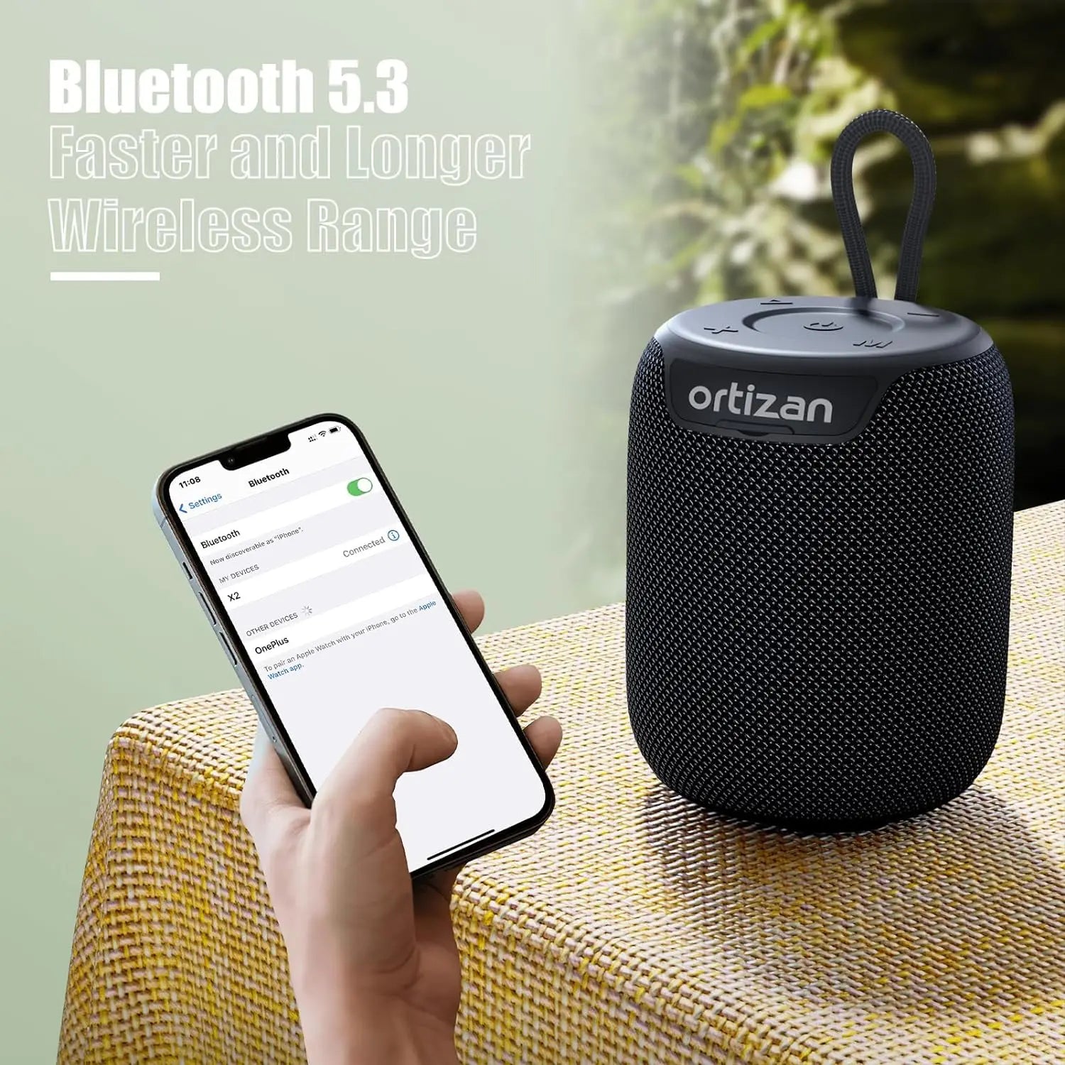 Ortizan Portable Bluetooth Speaker
