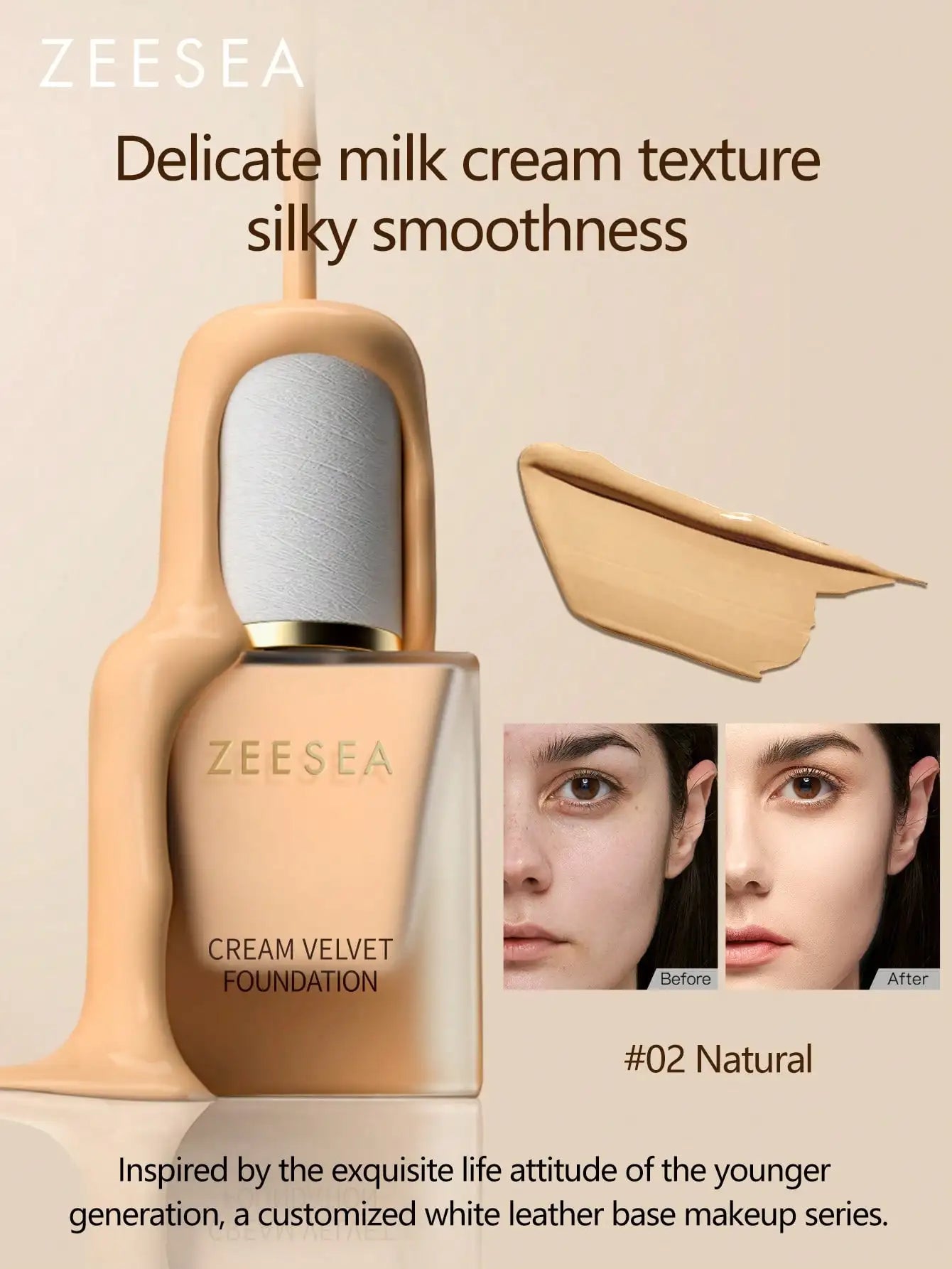 ZEESEA VELVET MIST FOUNDATION MAKEUP