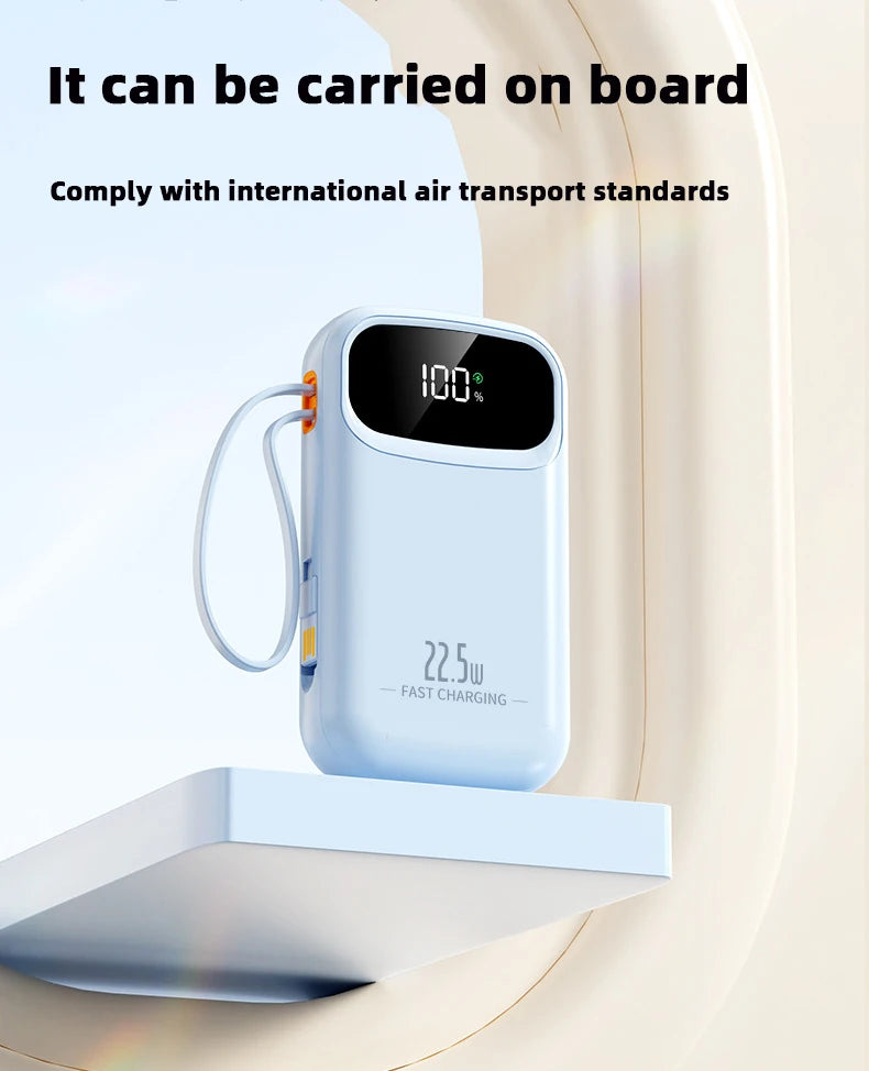 Power Bank With USB C Cable
