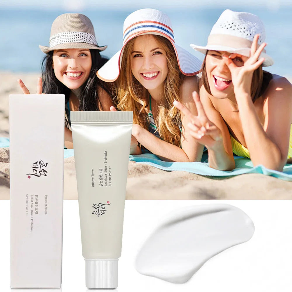 SPF50+ Sunscreen Korean Rice Probiotic Solar Blocker