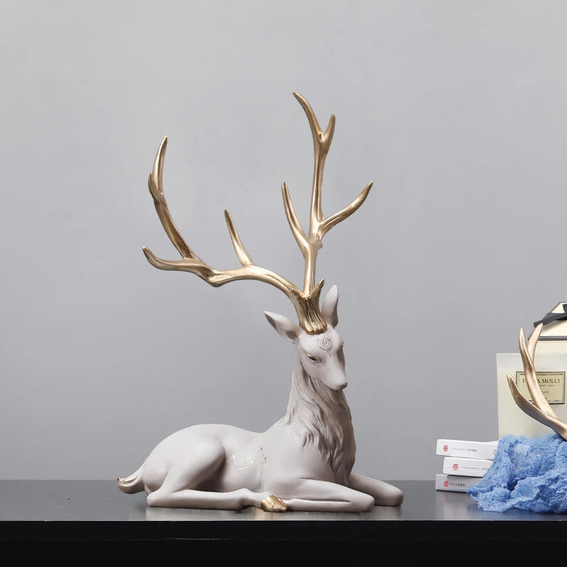 35cm High End Deer Statue Reindeer