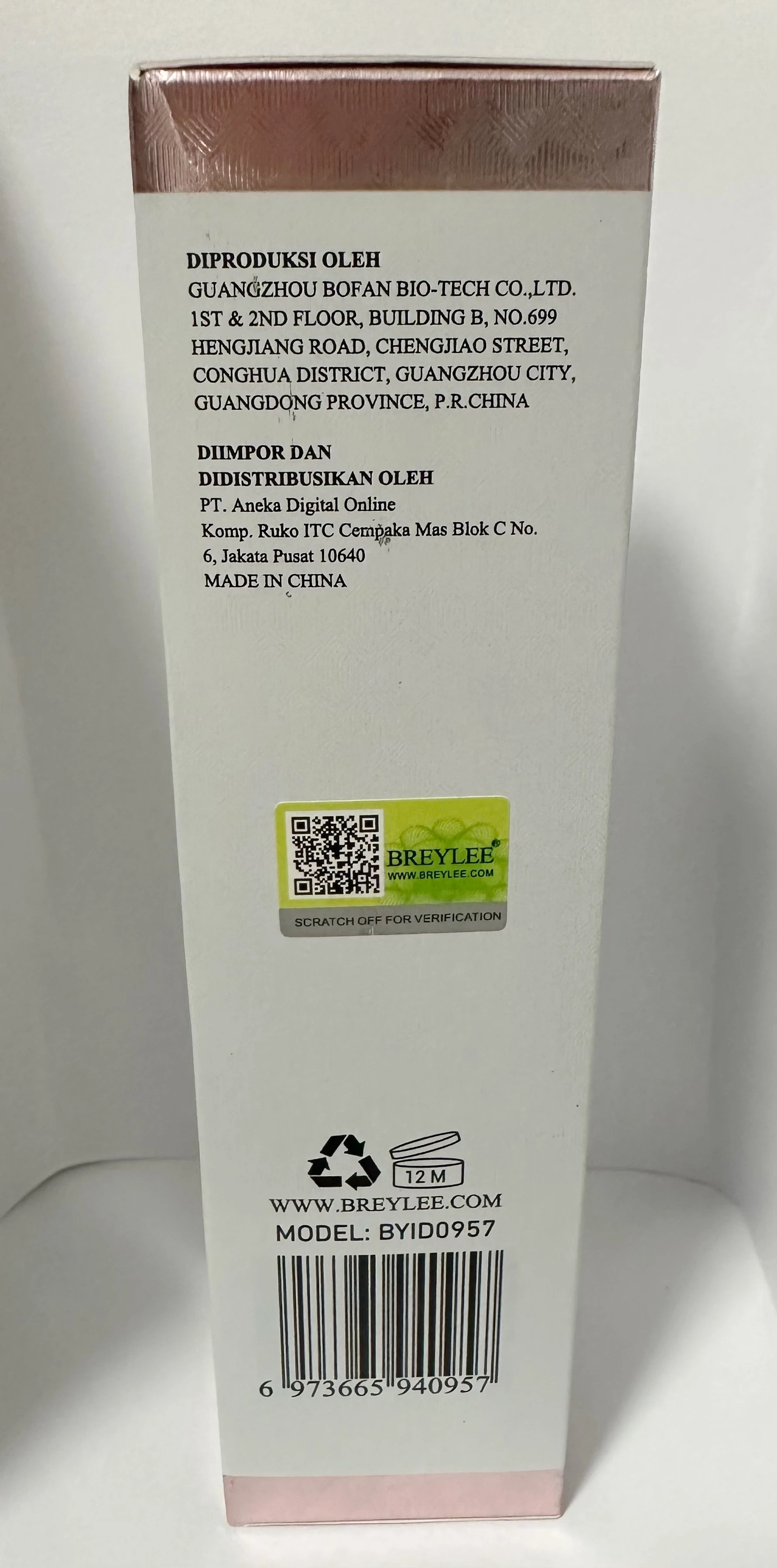 BREYLEE Face Toner Natrual Moisturizing Rose Toner 200ml