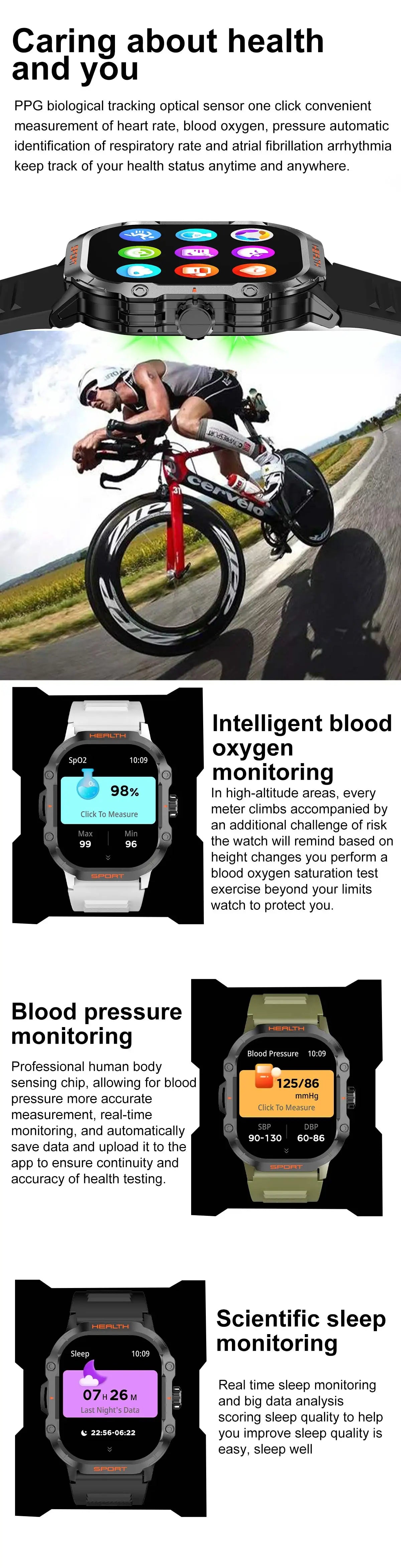 Smart Watch Male and Female Outdoor Sports