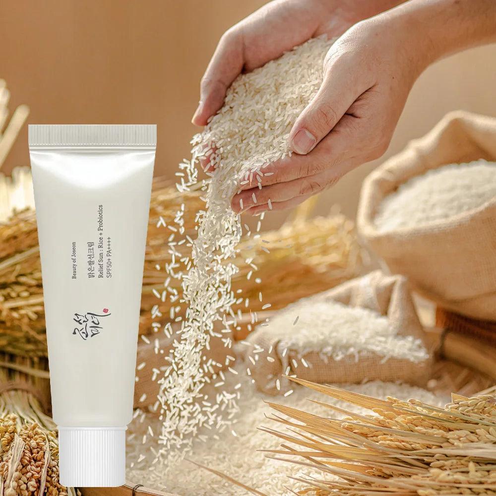 SPF50+ Sunscreen Korean Rice Probiotic Solar Blocker