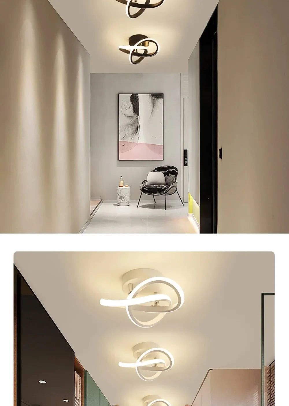 Nordic Minimalist LED Strip Corridor Ceiling Light