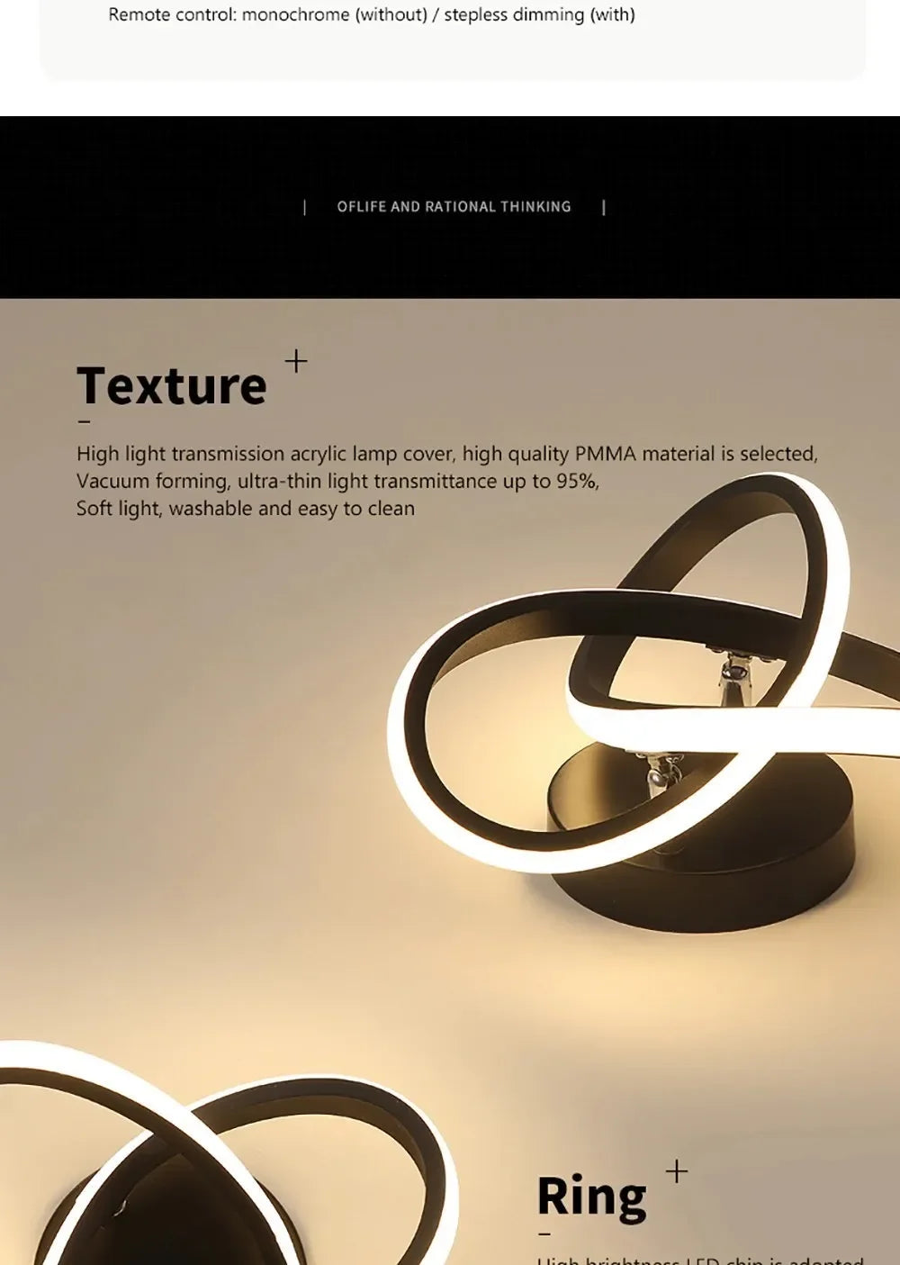 Nordic Minimalist LED Strip Corridor Ceiling Light