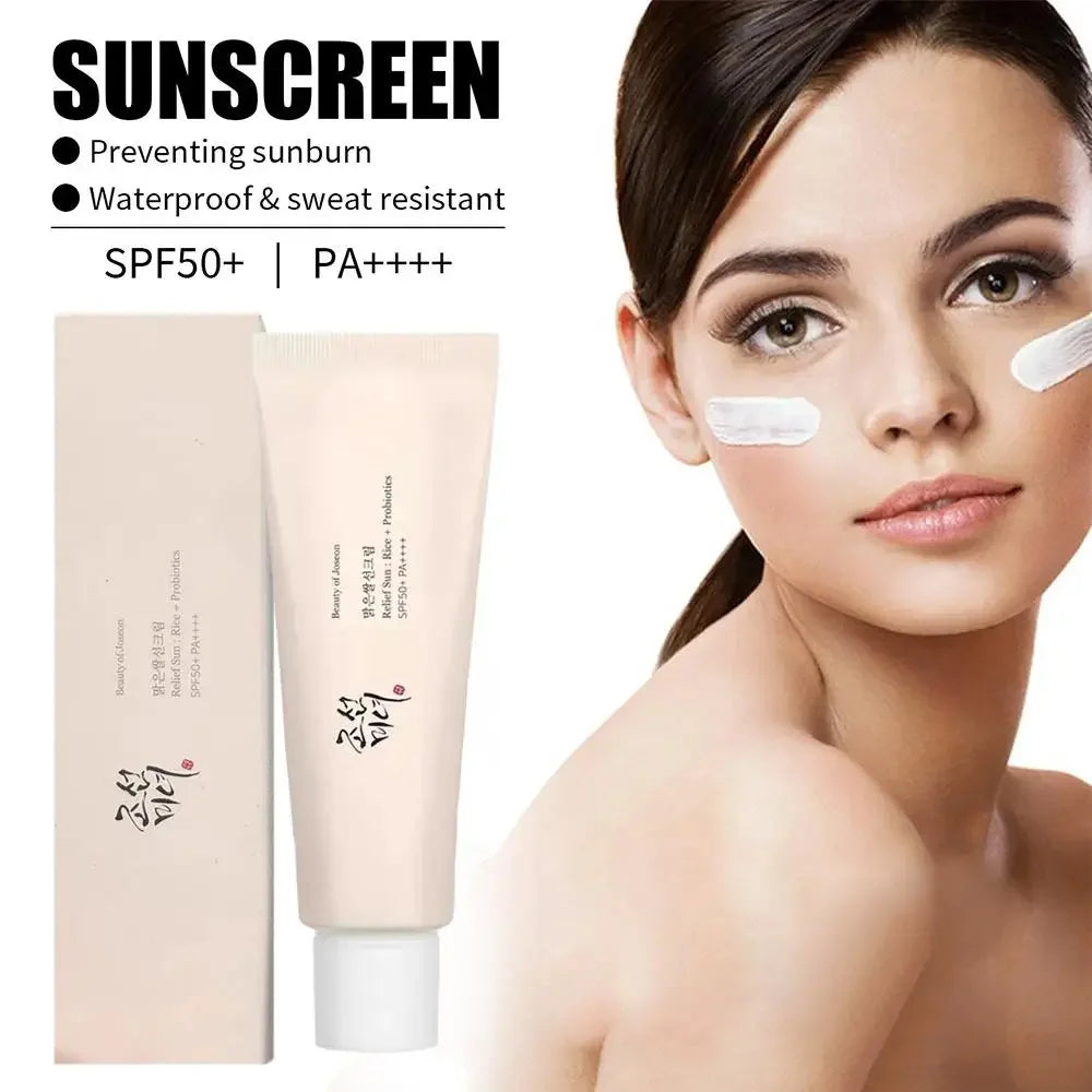 SPF50+ Sunscreen Korean Rice Probiotic Solar Blocker