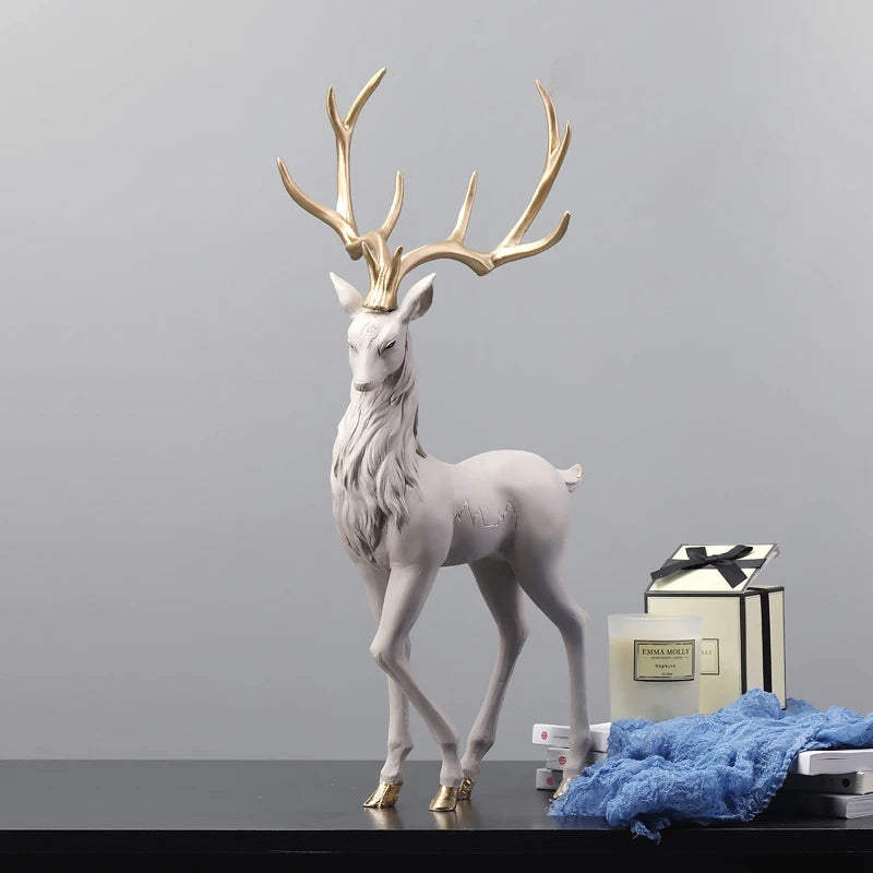 35cm High End Deer Statue Reindeer