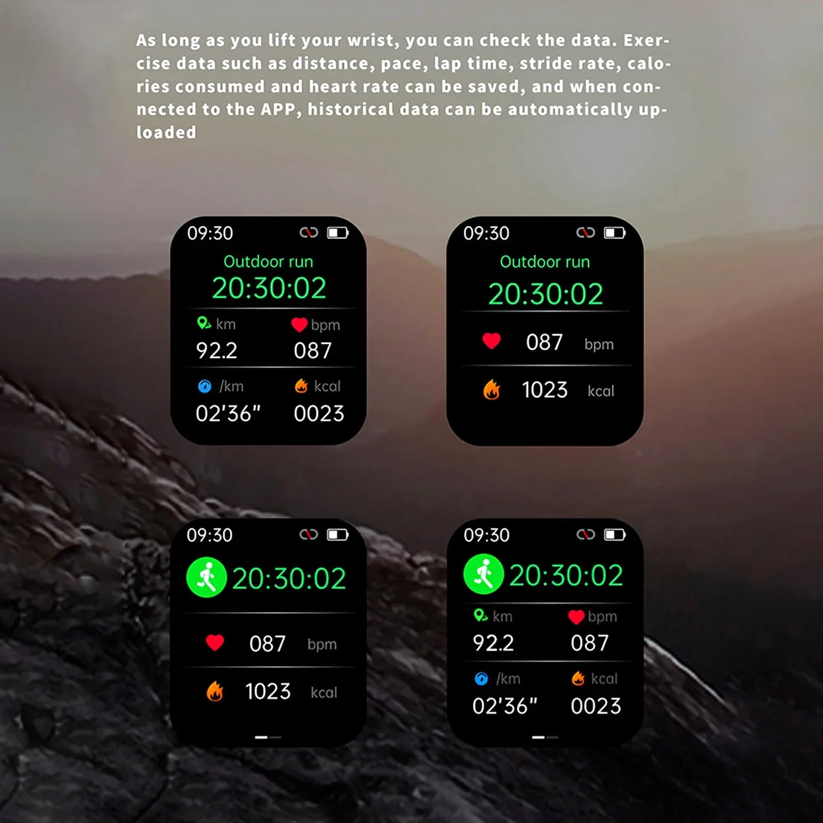 F57L Smart Watch Sleep Heart Rate Blood Pressure