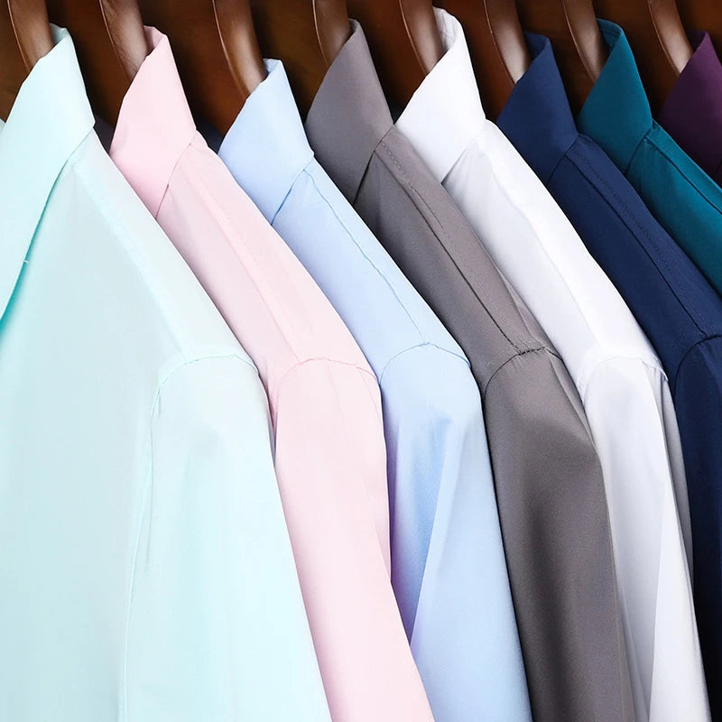 Solid Color Short Sleeved Shirt