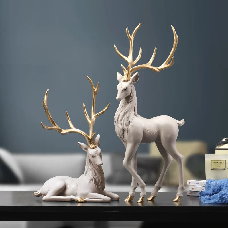 35cm High End Deer Statue Reindeer