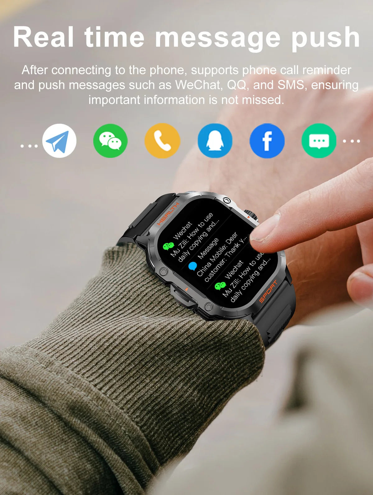 Smart Watch Male and Female Outdoor Sports