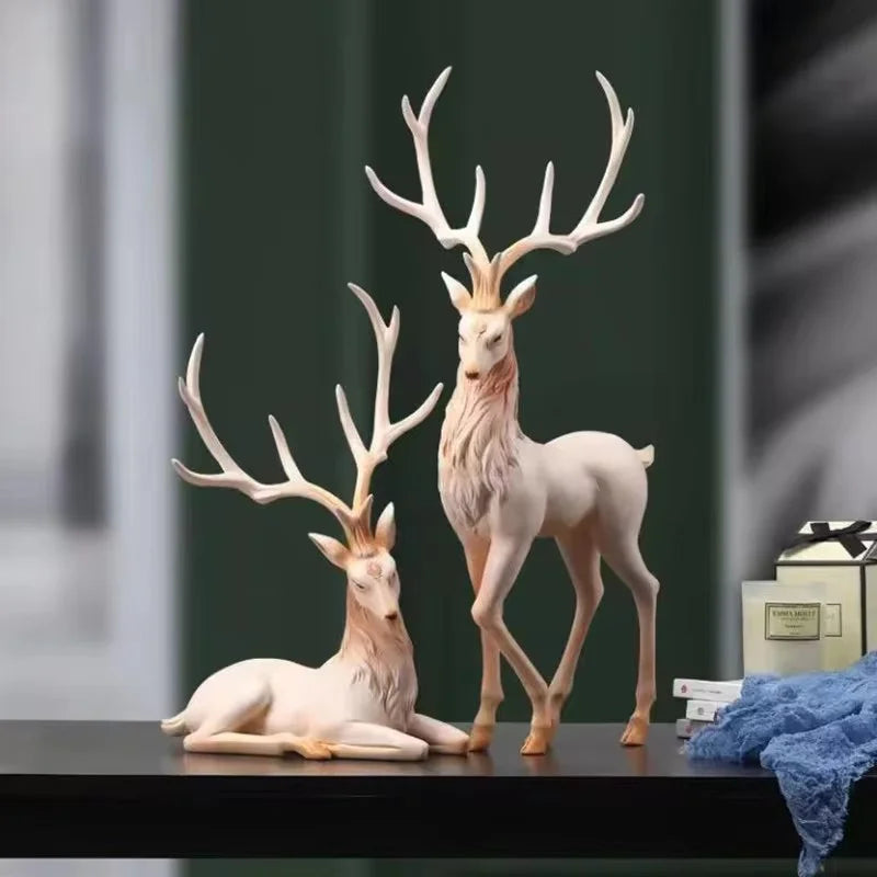 35cm High End Deer Statue Reindeer