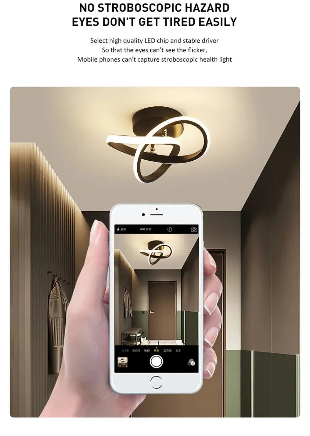 Nordic Minimalist LED Strip Corridor Ceiling Light