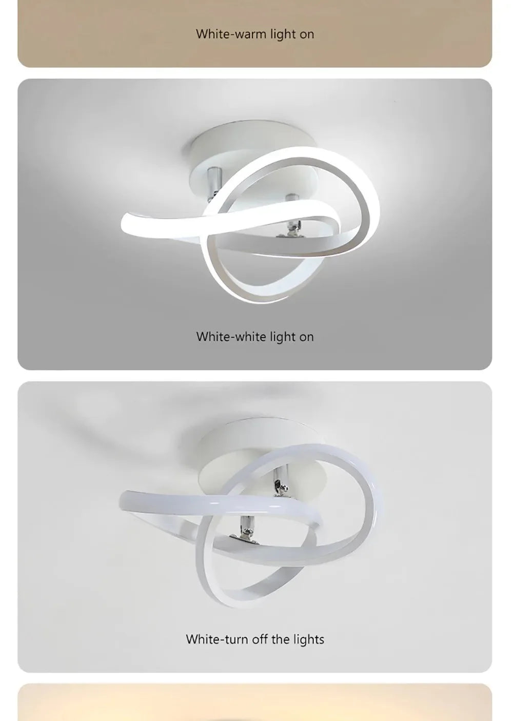 Nordic Minimalist LED Strip Corridor Ceiling Light
