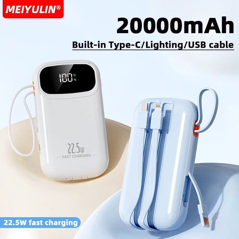 Power Bank With USB C Cable