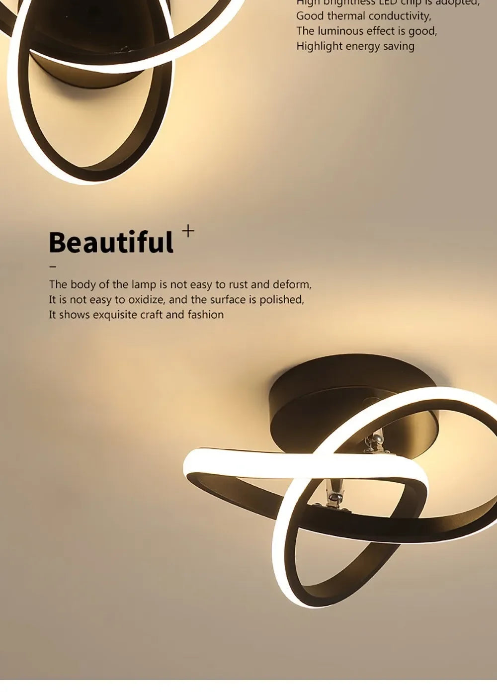 Nordic Minimalist LED Strip Corridor Ceiling Light
