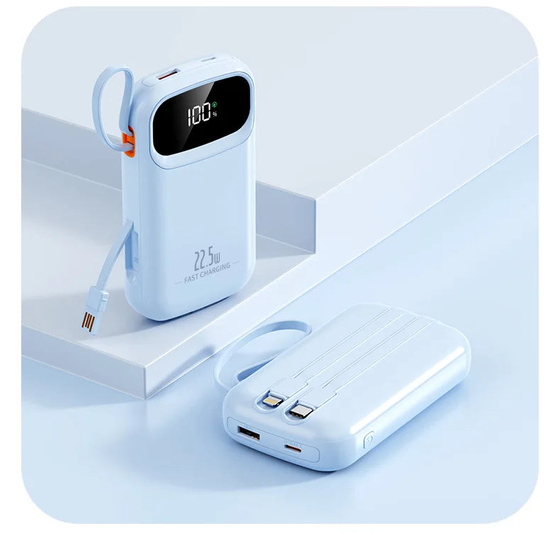 Power Bank With USB C Cable