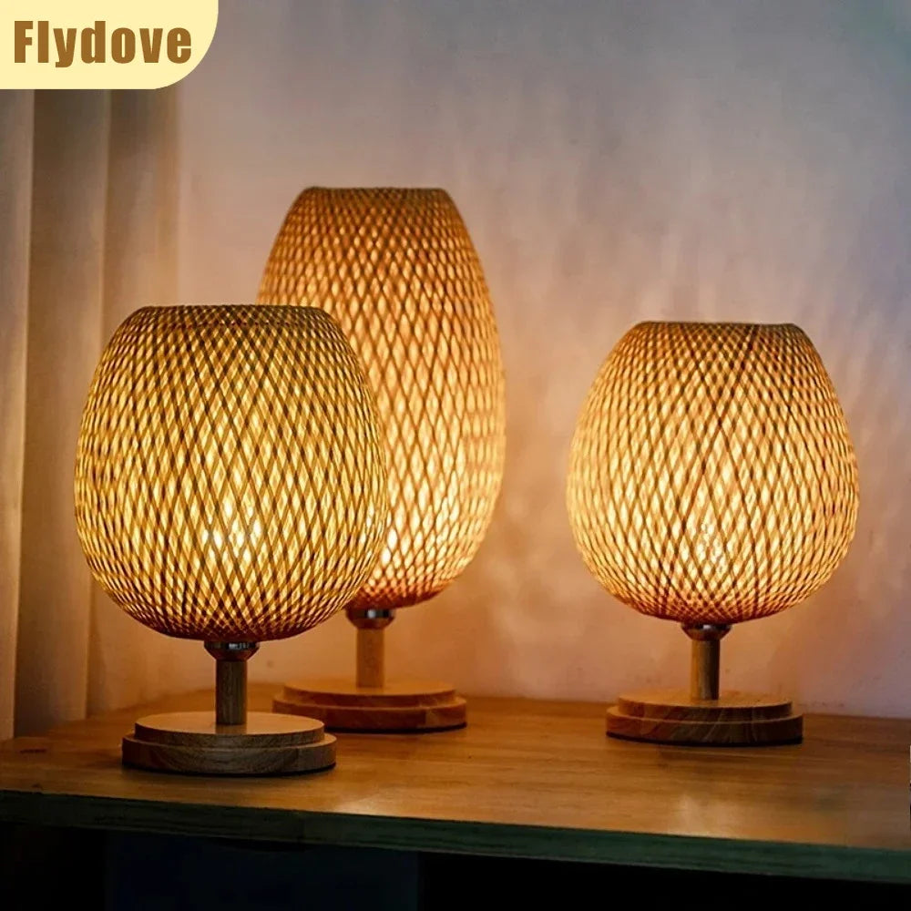 Wooden Wind Small Vine Bar Desk Lamp