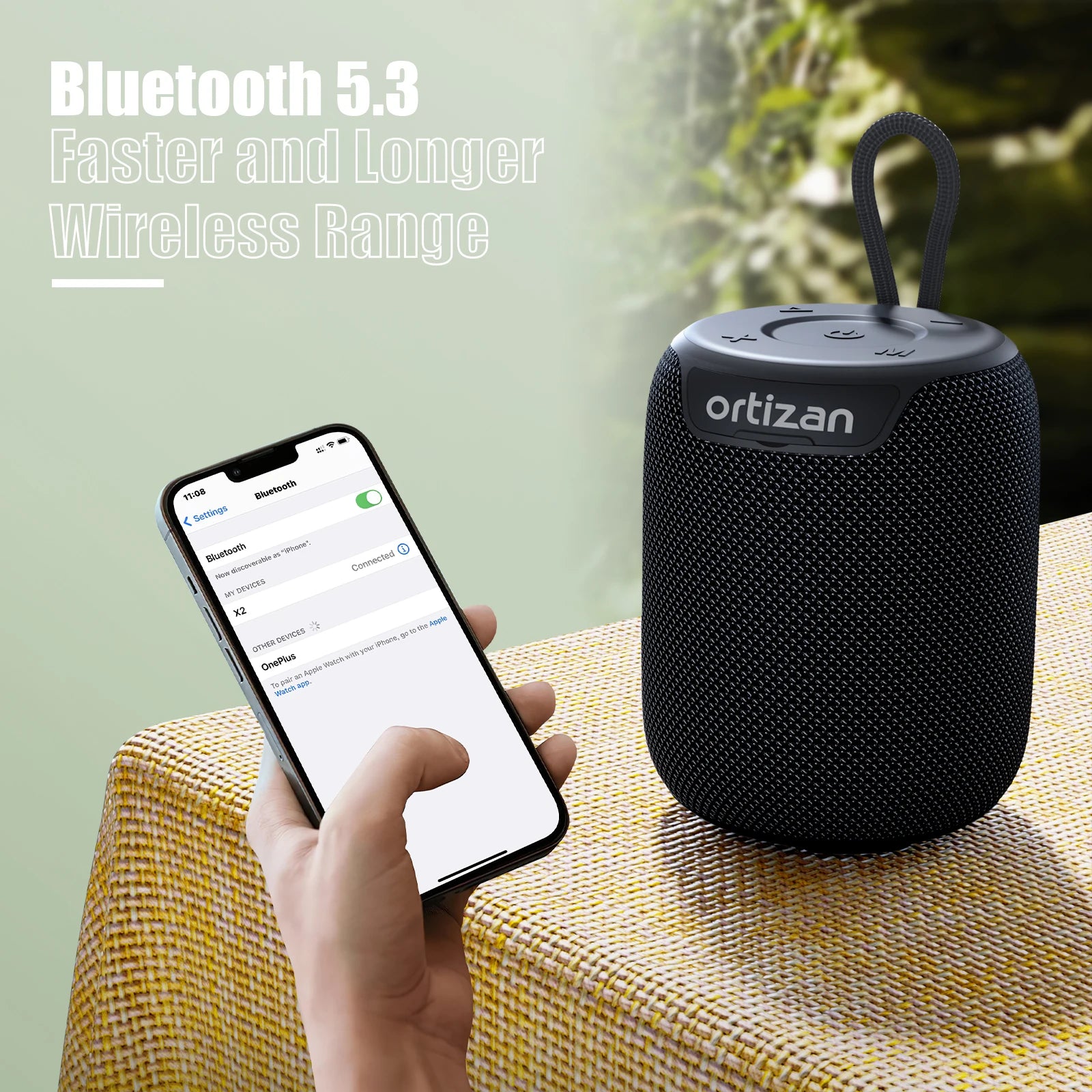 Ortizan Portable Bluetooth Speaker