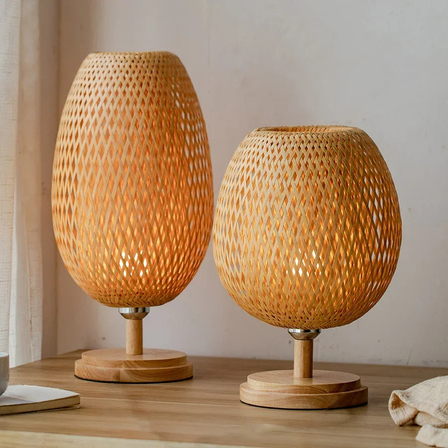 Wooden Wind Small Vine Bar Desk Lamp
