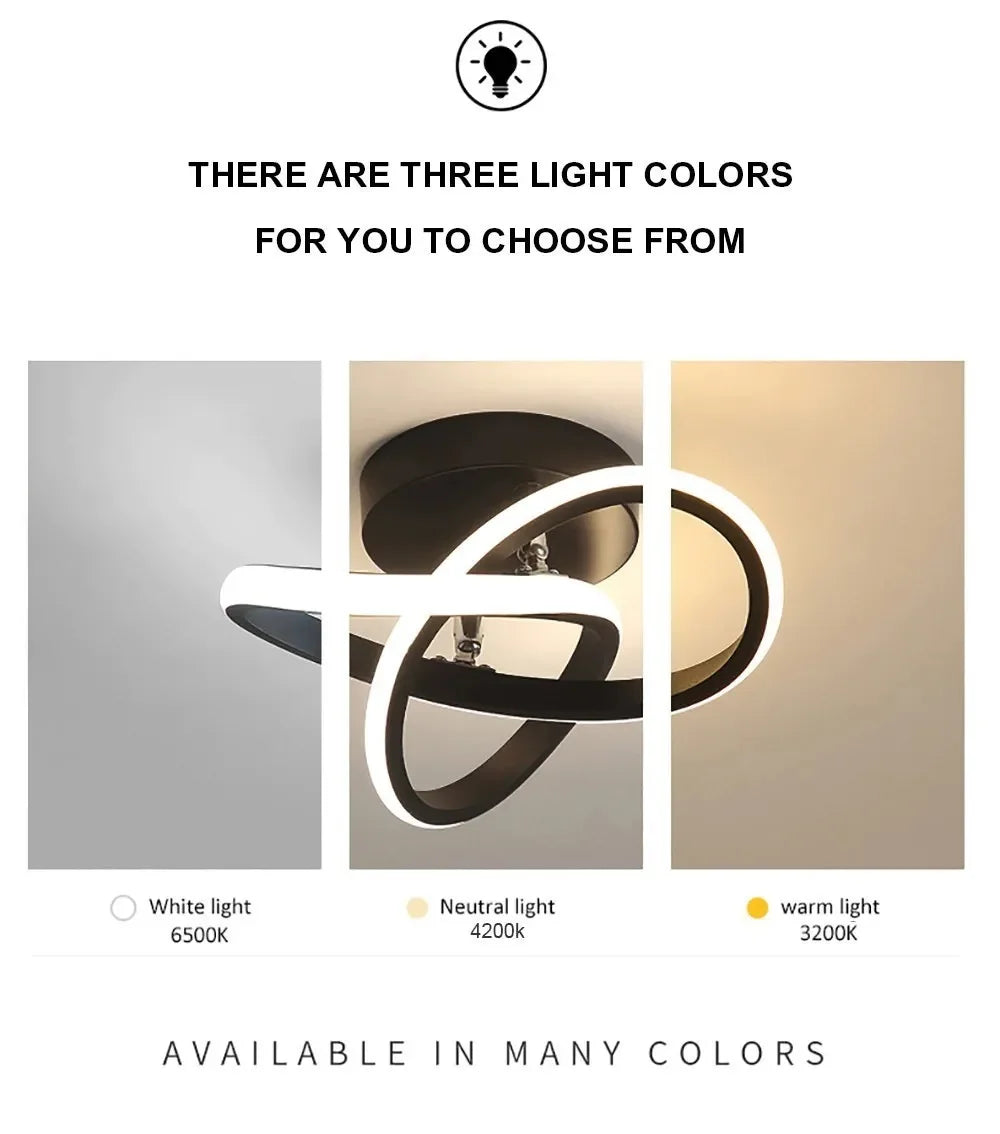 Nordic Minimalist LED Strip Corridor Ceiling Light