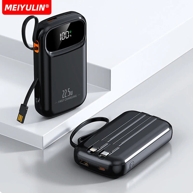 Power Bank With USB C Cable