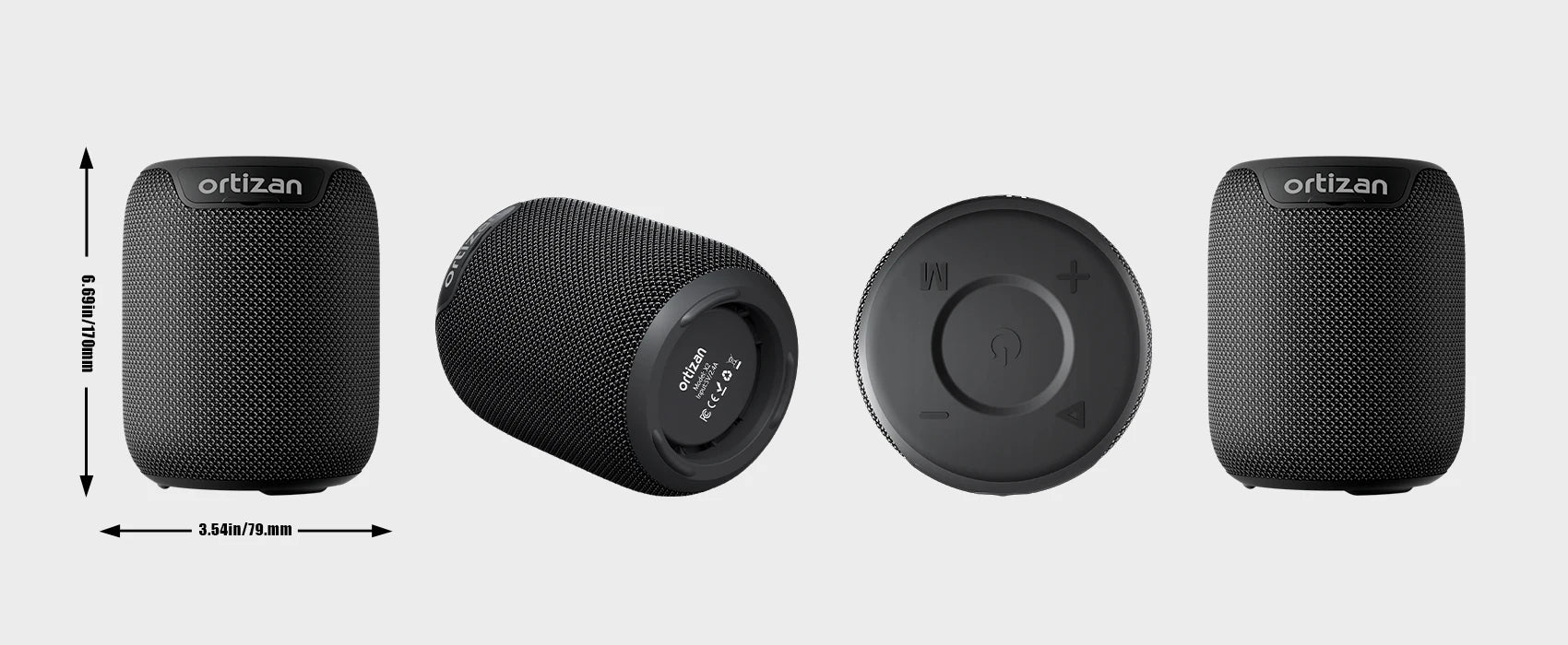 Ortizan Portable Bluetooth Speaker