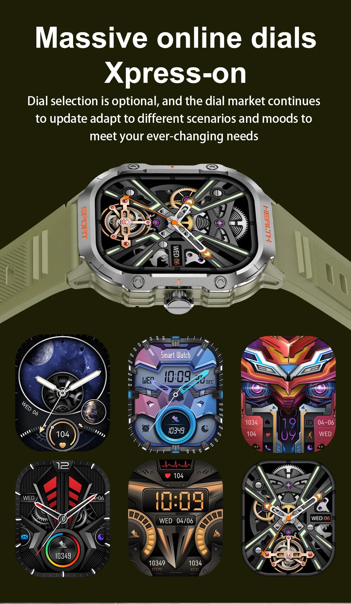 Smart Watch Male and Female Outdoor Sports