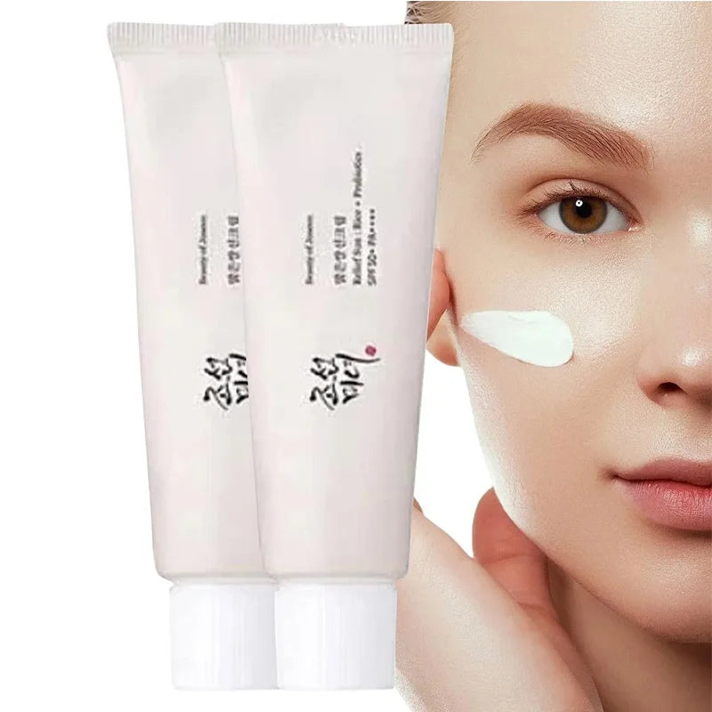 SPF50+ Sunscreen Korean Rice Probiotic Solar Blocker