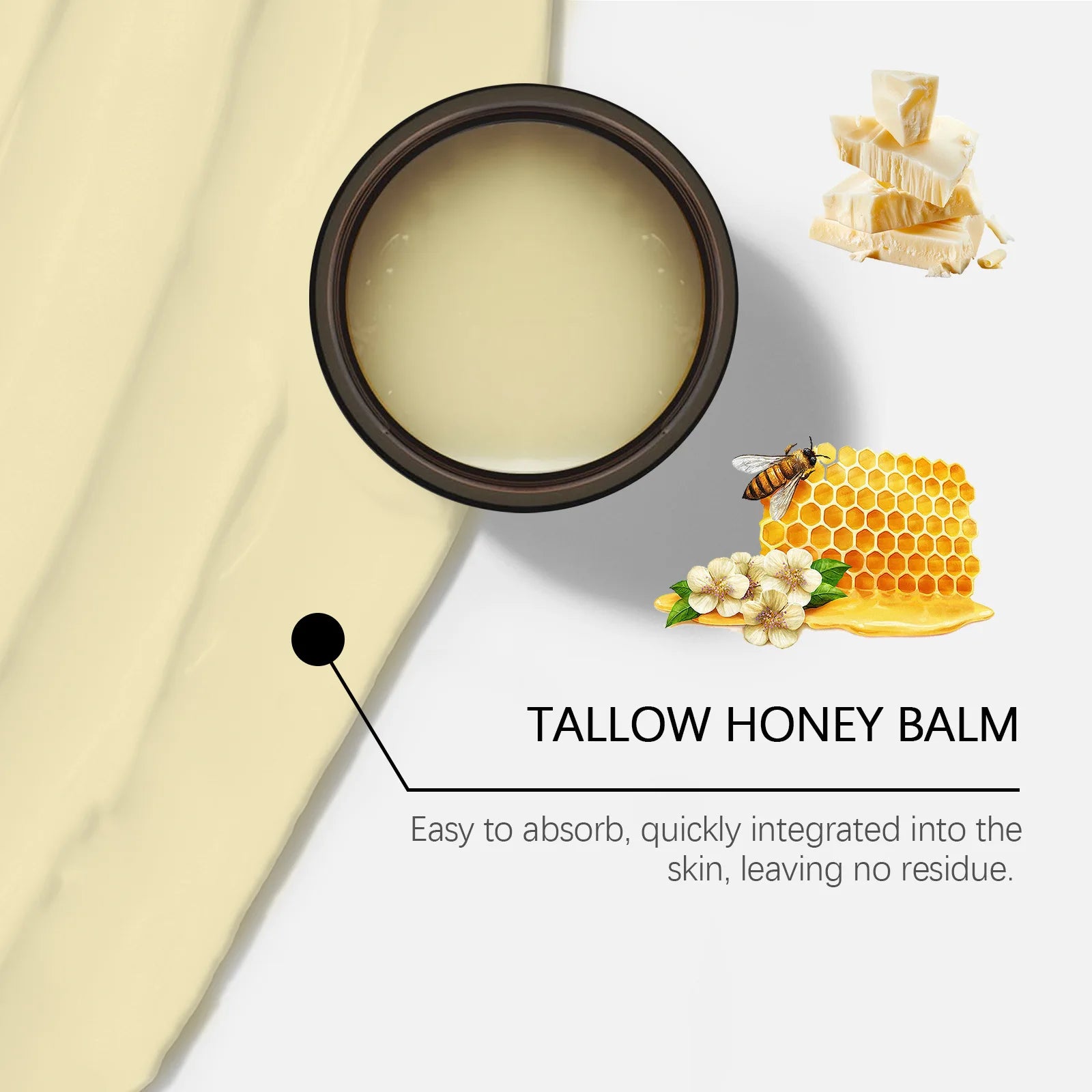 Beef Tallow Honey Moisturizer Cream