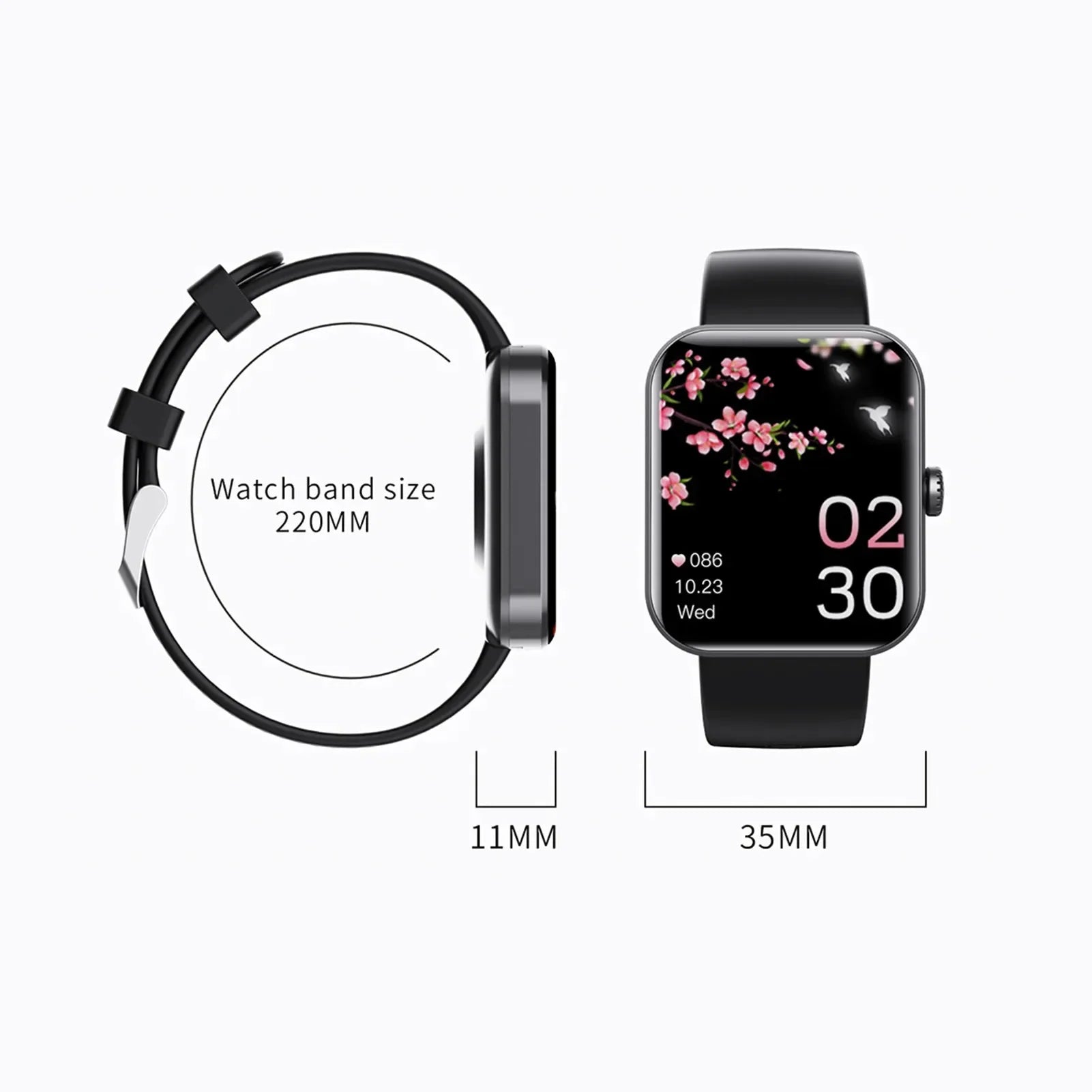 F57L Smart Watch Sleep Heart Rate Blood Pressure
