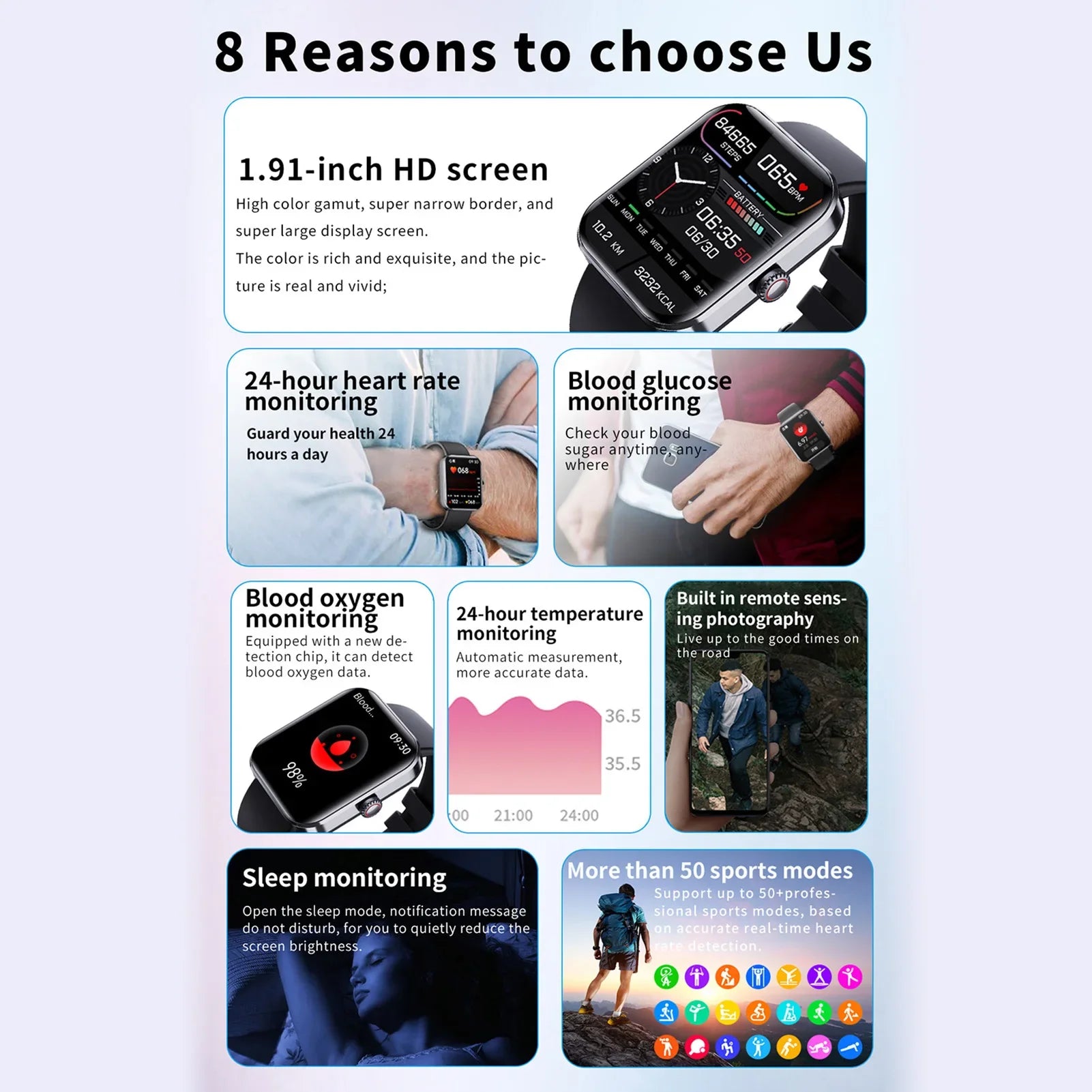 F57L Smart Watch Sleep Heart Rate Blood Pressure