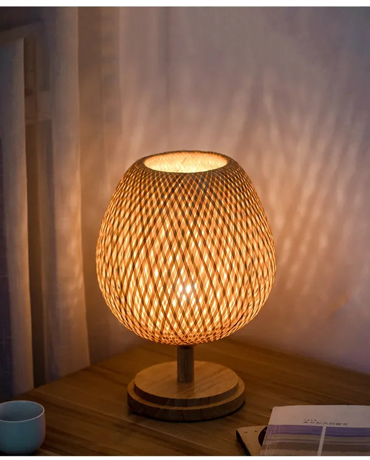 Wooden Wind Small Vine Bar Desk Lamp