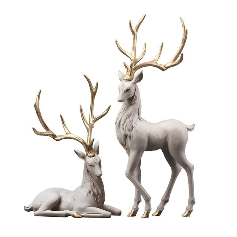 35cm High End Deer Statue Reindeer