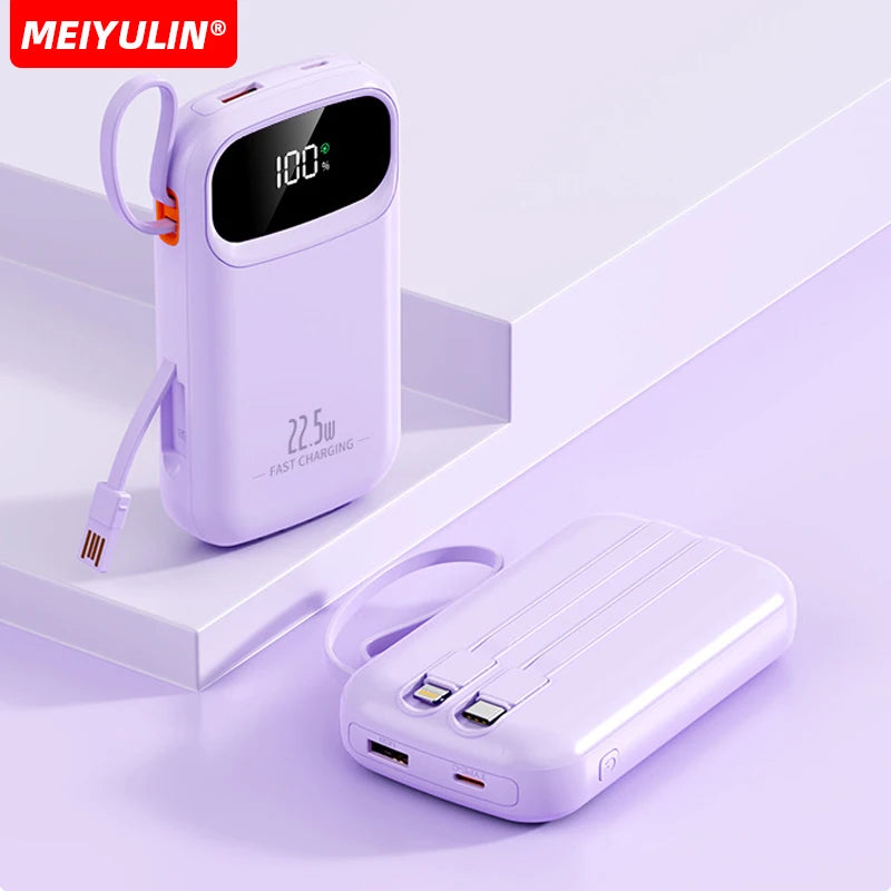 Power Bank With USB C Cable