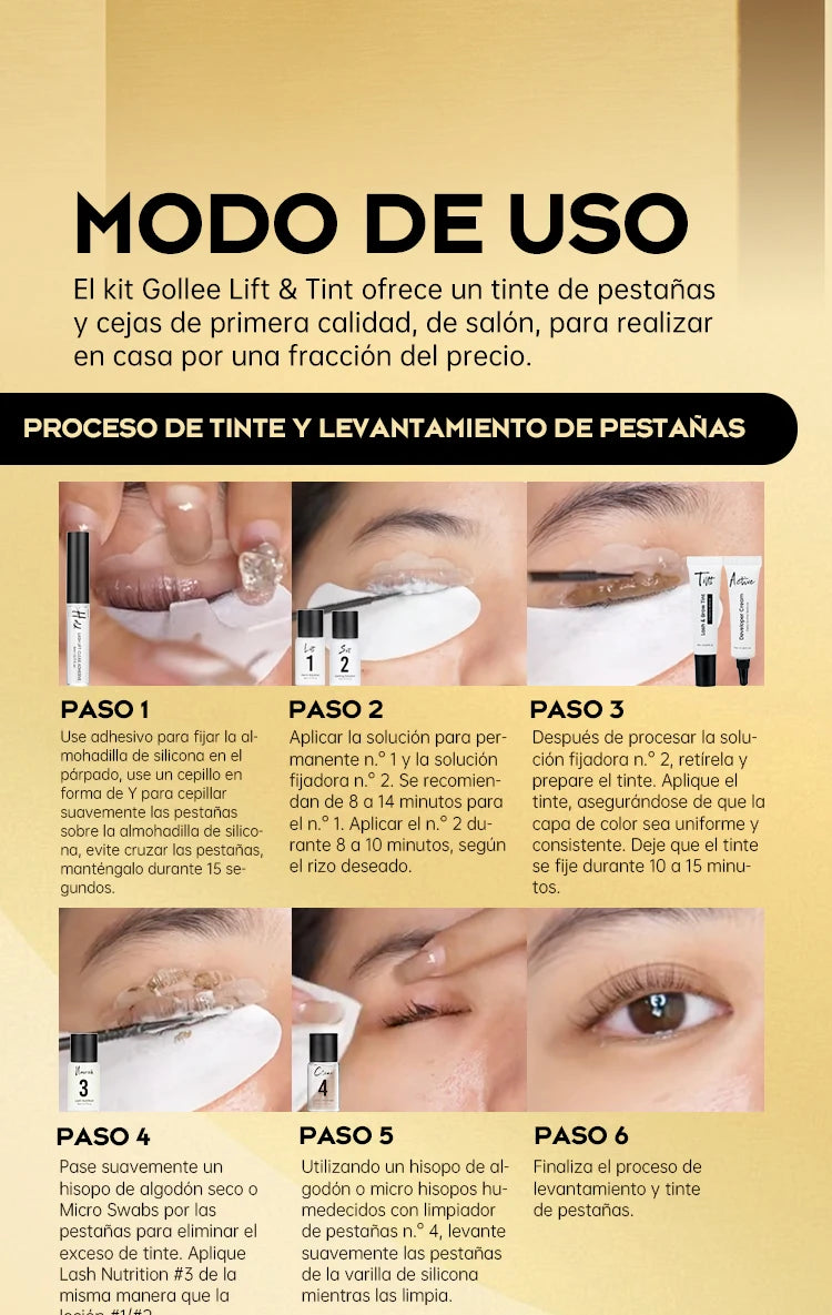 Gollee Lash and Brow Curling Kit Natural Eyelash