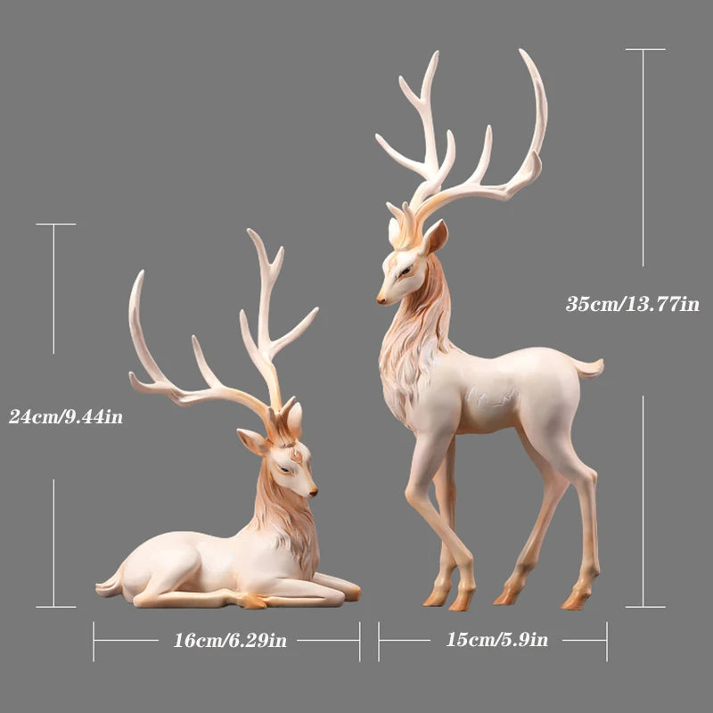 35cm High End Deer Statue Reindeer