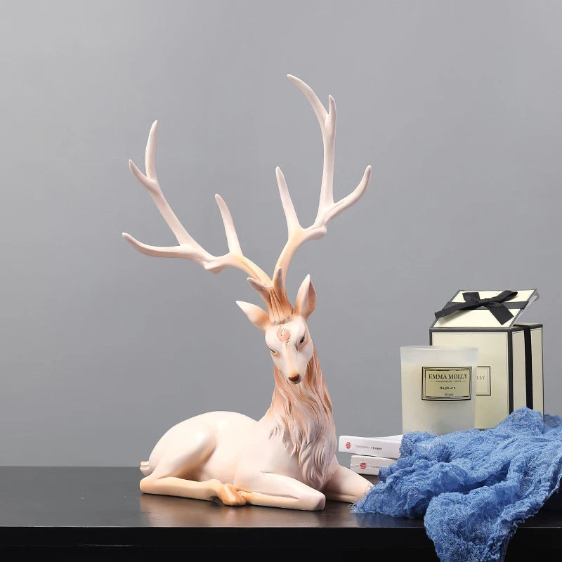 35cm High End Deer Statue Reindeer